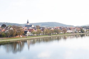 Foto von Marktheidenfeld von der rechten Mainseite aufgenommen